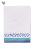 Handloom Cotton Hand Towel With Block Print Border